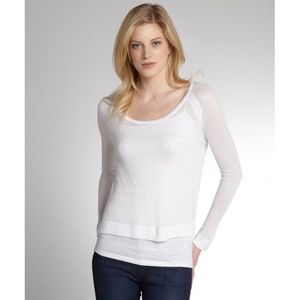 Rag and Bone Long Sleeve Mesh Top